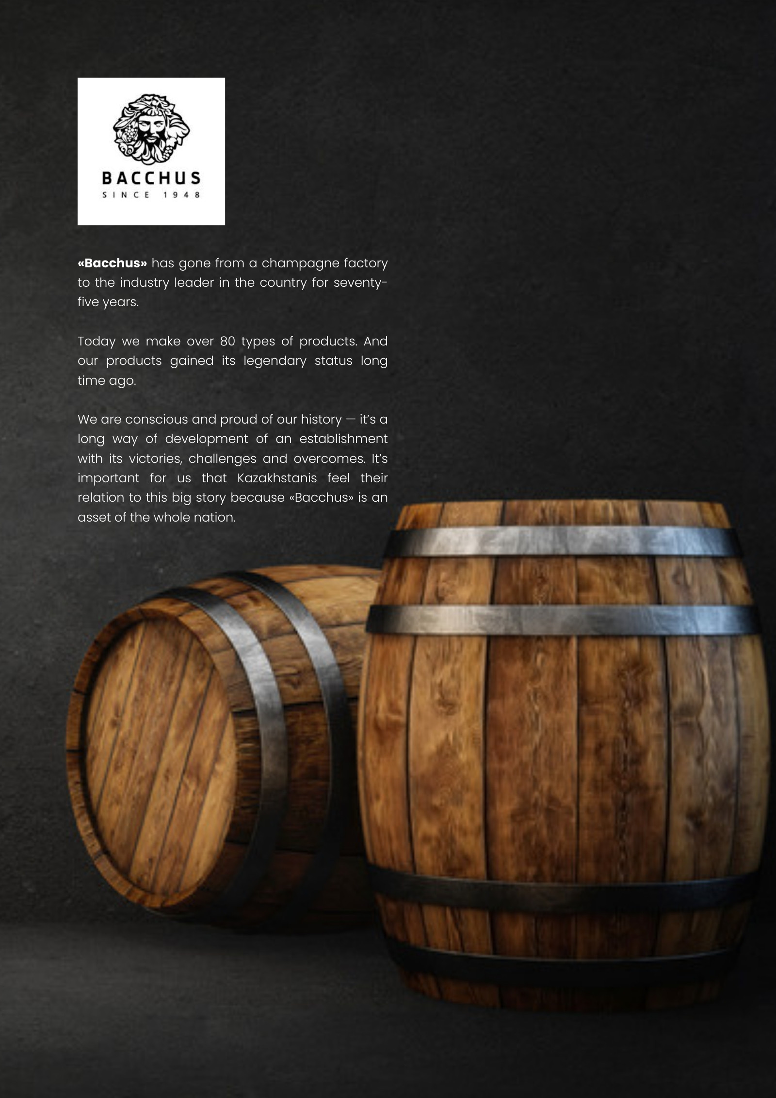 Bacchus — The Spirit of Kazakhstan